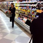 Cameras in the store... now that was odd. Why? I NEVER dress this nice to grocery shop! 